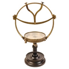 Oscar Hanks Bow Compass - Circa Early 1840s - Known Owner
