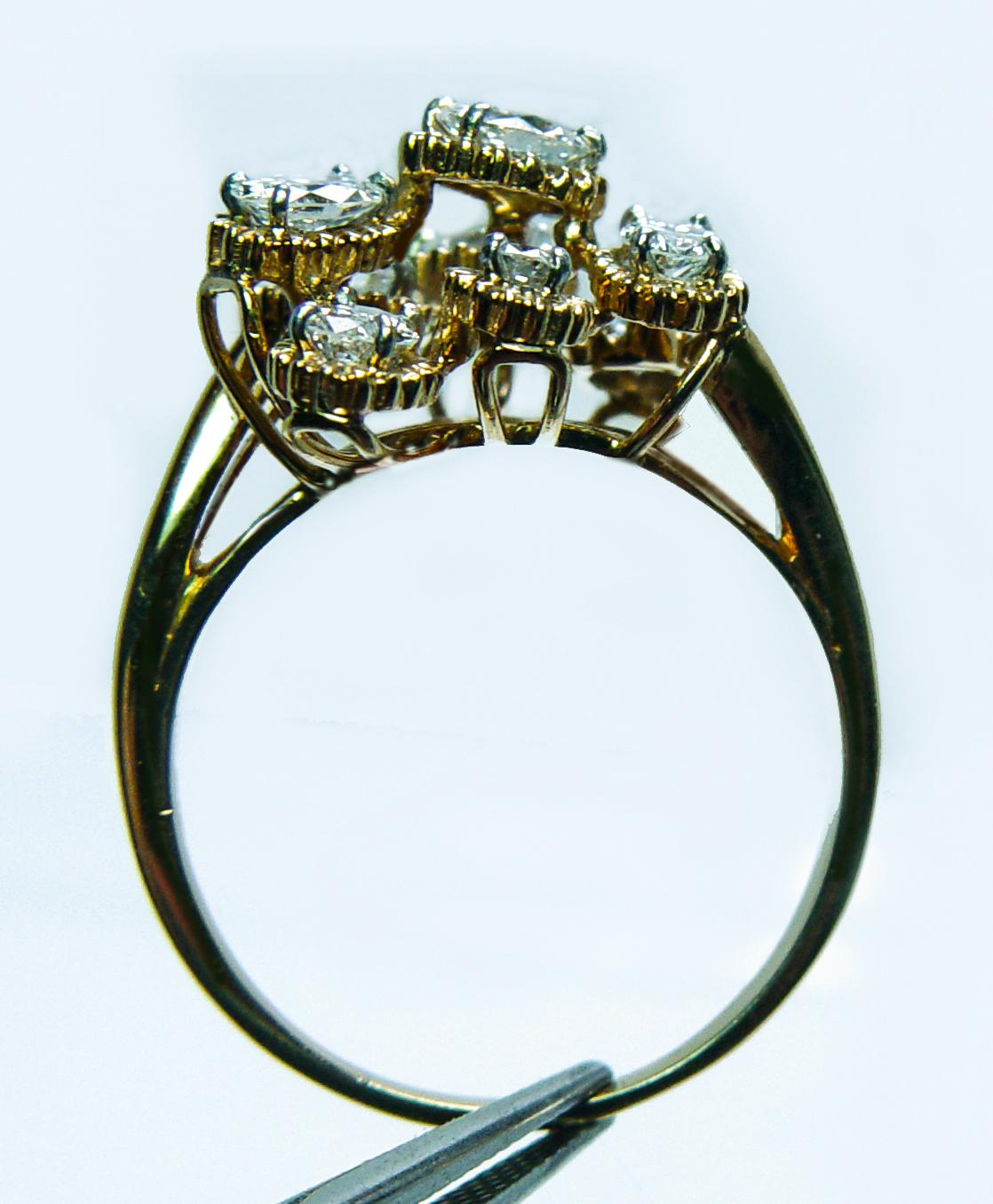 OSCAR HEYMAN 1.59ct VVS-D Diamond Ring 18K Gold Platinum Estate For Sale 5