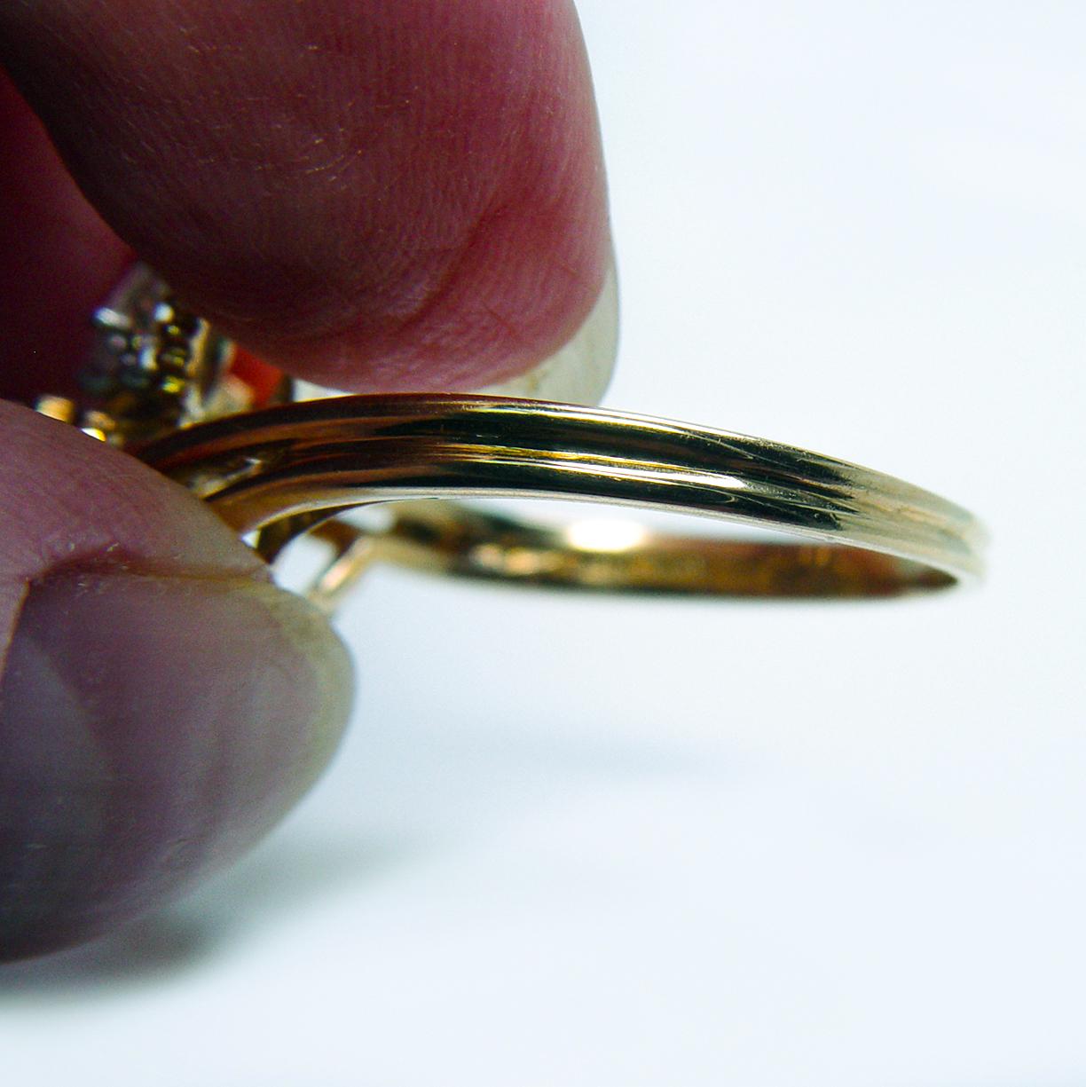 OSCAR HEYMAN 1.59ct VVS-D Diamond Ring 18K Gold Platinum Estate For Sale 6