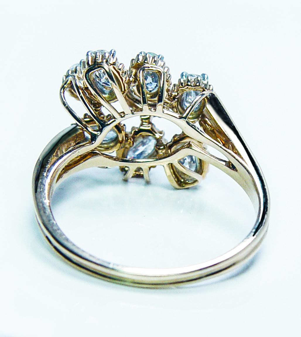 OSCAR HEYMAN 1.59ct VVS-D Diamond Ring 18K Gold Platinum Estate For Sale 4