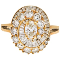 Oscar Heyman 18 Karat Yellow Gold 2 Carat Oval Cut Diamond Ring