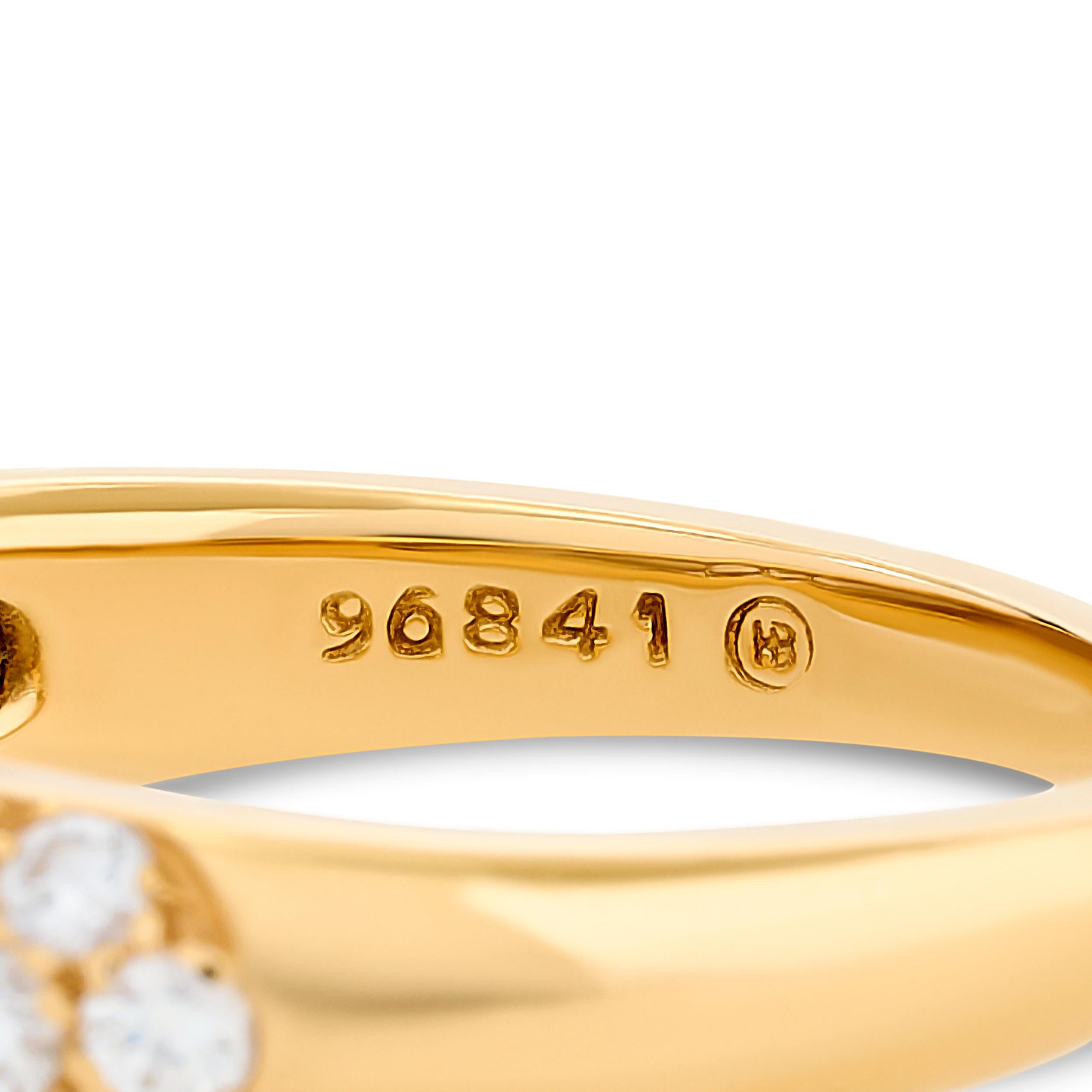 Oscar Heyman 18 Karat Yellow Gold Diamond Dome Ring In Good Condition For Sale In Philadelphia, PA