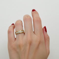 Oscar Heyman 18K Yellow Gold Diamond Eternity Band Ring VS1 G Color