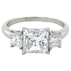 Oscar Heyman, Diamantring mit 1,90 Karat im Prinzessinnenschliff