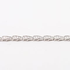 Oscar Heyman 1941 Bracciale Art-Deco Riviera in platino con 4,13 carati di diamanti