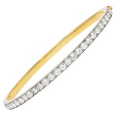 Oscar Heyman 1950's 2.90 Carats Diamond Platinum 18 Karat Bracelet