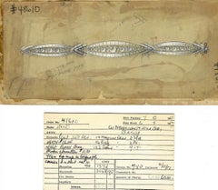 OSCAR HEYMAN 1953 Outstanding Bracelet In Platinum With 24.50 Cwt. Diamonds