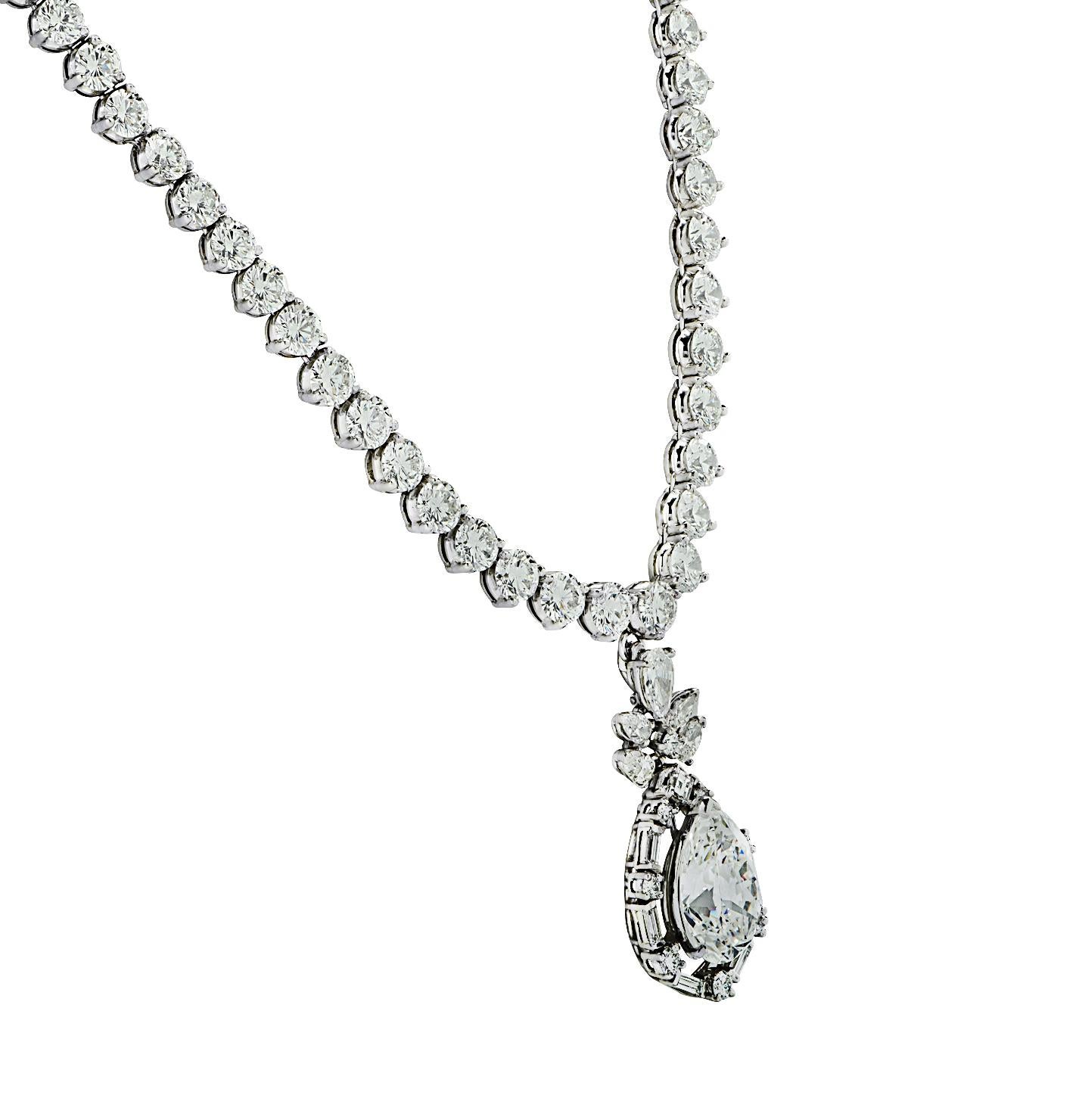 Women's Oscar Heyman 30.92 Carat Diamond Necklace