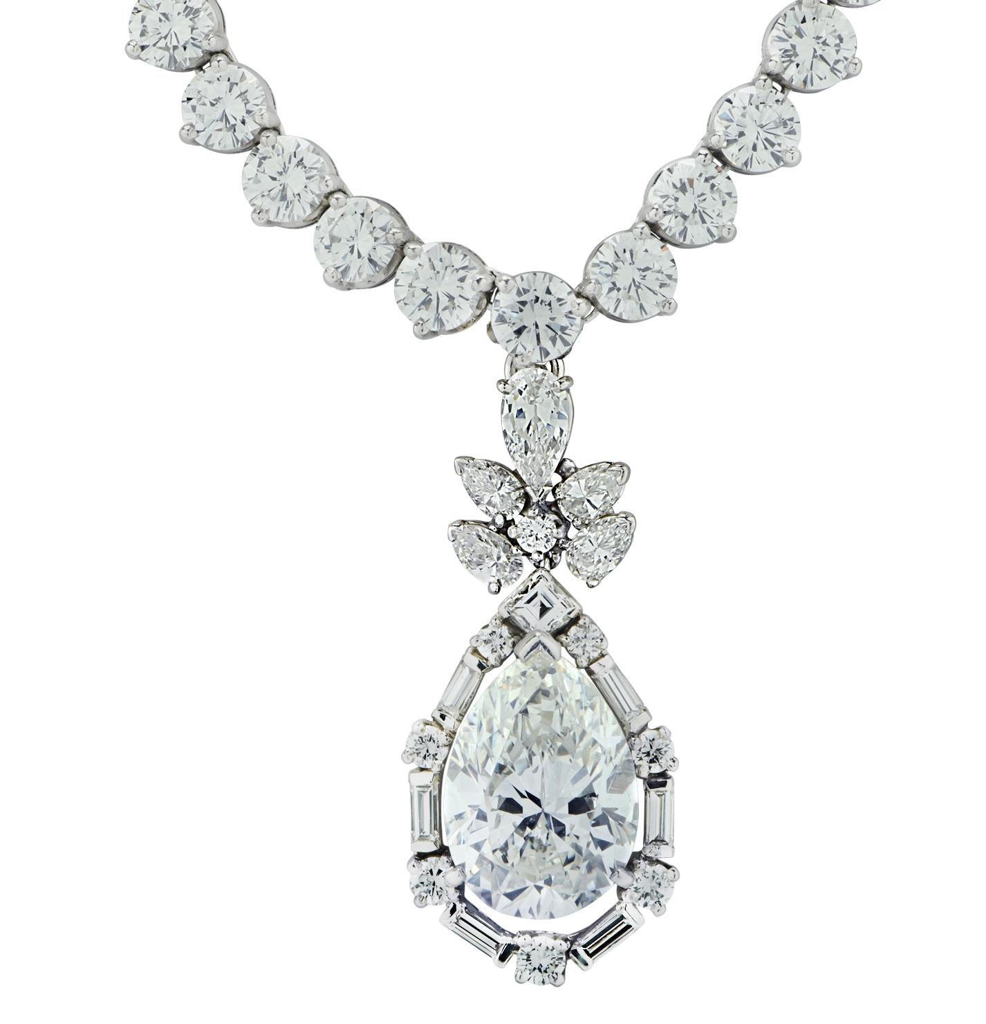 Oscar Heyman 30.92 Carat Diamond Necklace 1