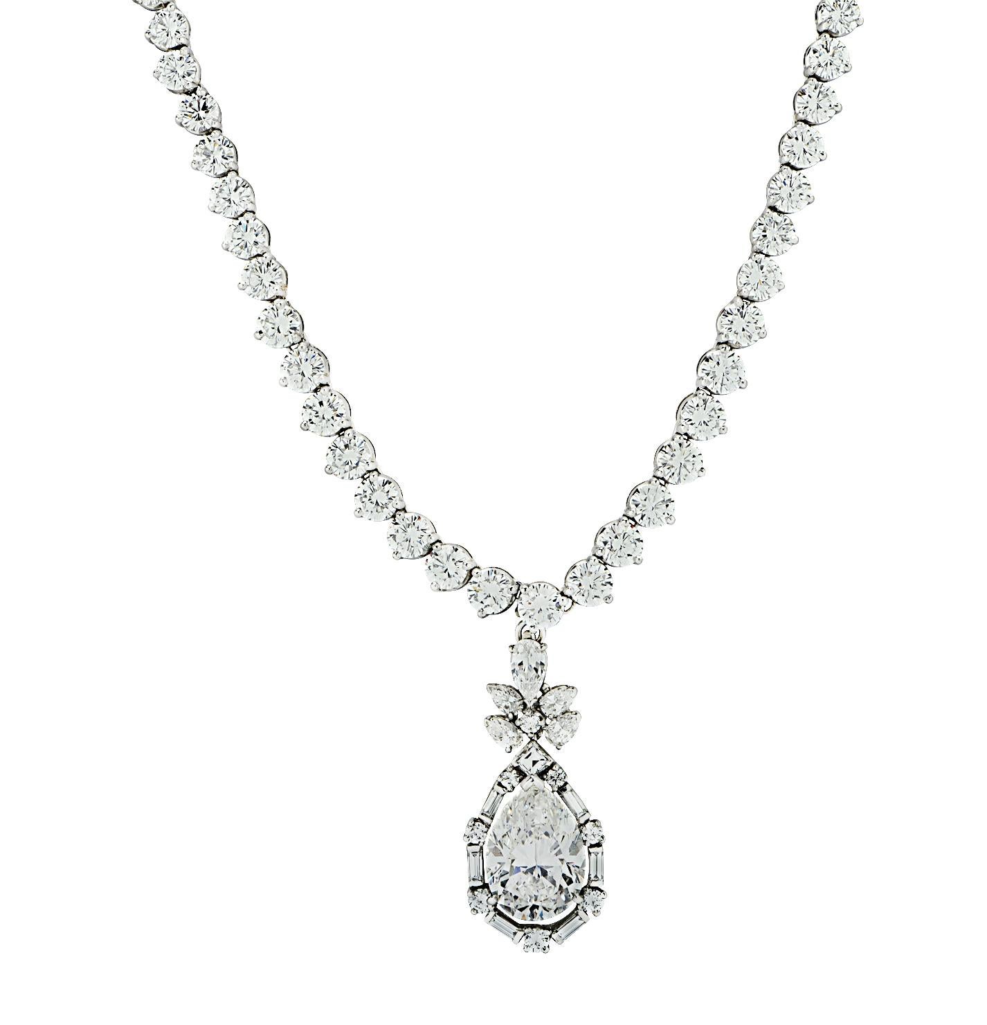 Oscar Heyman 30.92 Carat Diamond Necklace 2