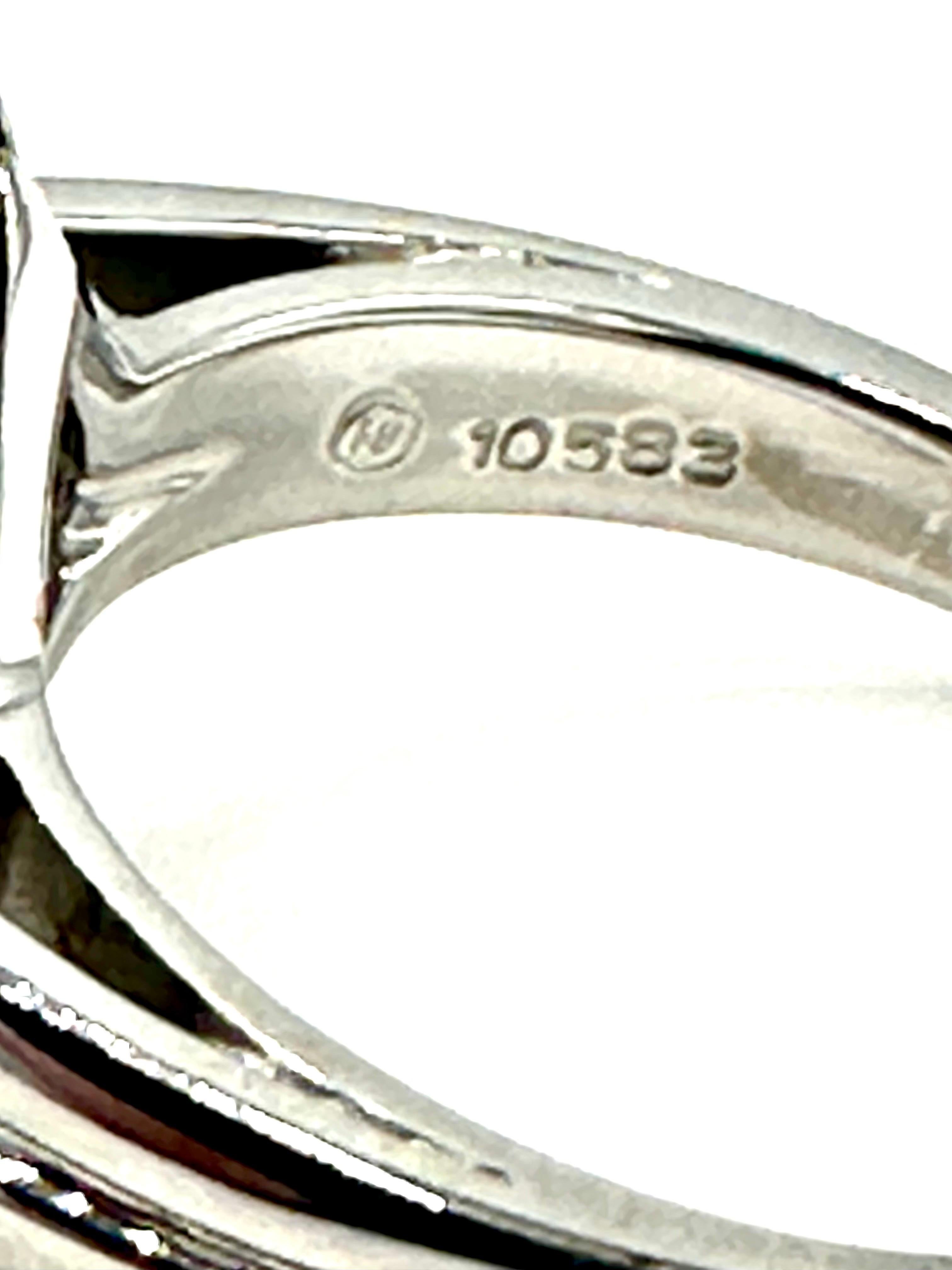Oscar Heyman 3.87ct Oval Ruby and Baguette Diamond Platinum Ballerina Ring For Sale 1
