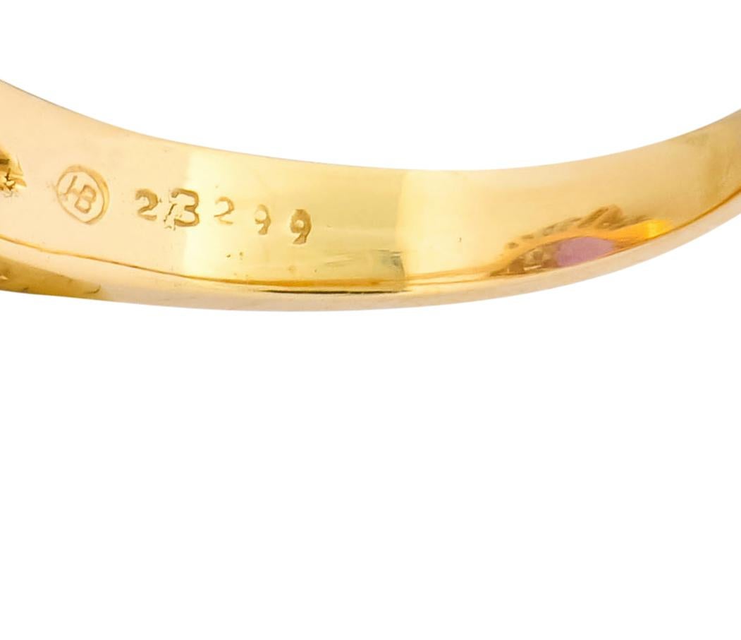 Oscar Heyman 5.36 Carat No Heat Pink Sapphire Fancy Diamond Platinum Gold Ring 3