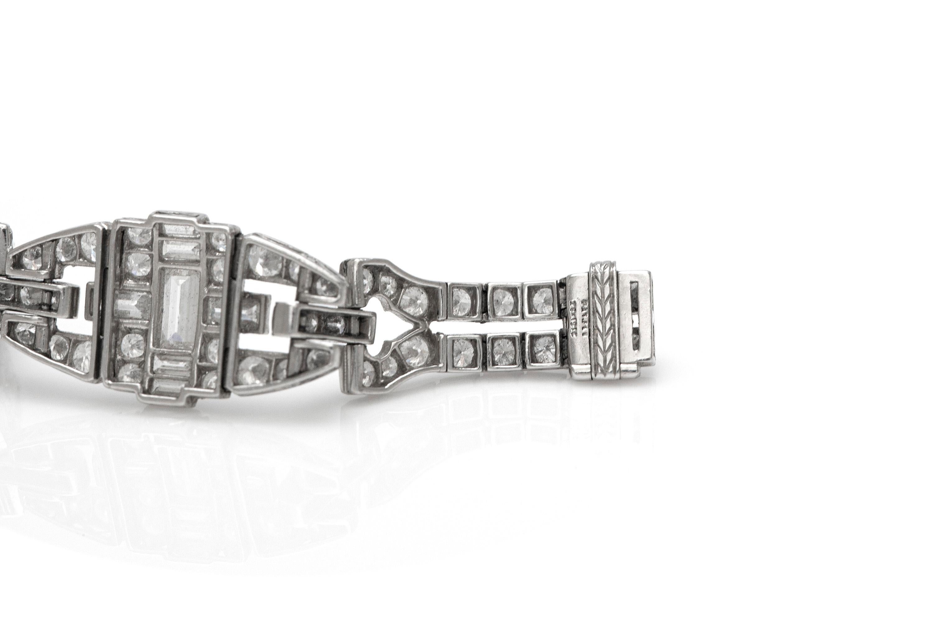 Oscar Heyman Art Deco Bracelet In Good Condition In New York, NY
