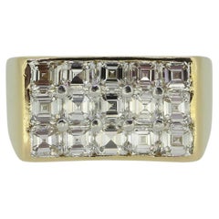 Oscar Heyman Asscher-Cut Diamond Cluster Ring