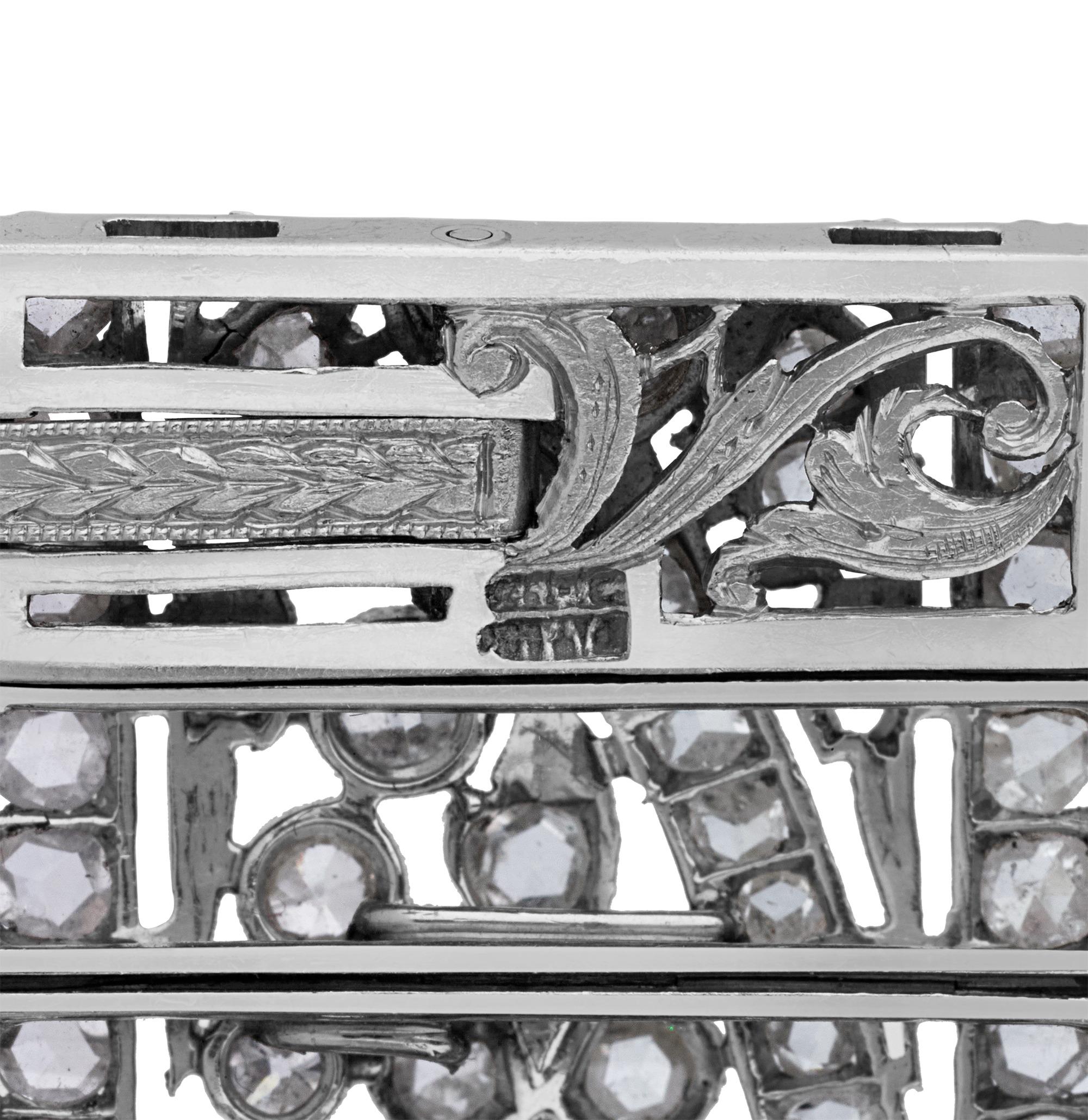 Old European Cut Oscar Heyman Belle Époque Diamond Bracelet, 19.50 carats For Sale