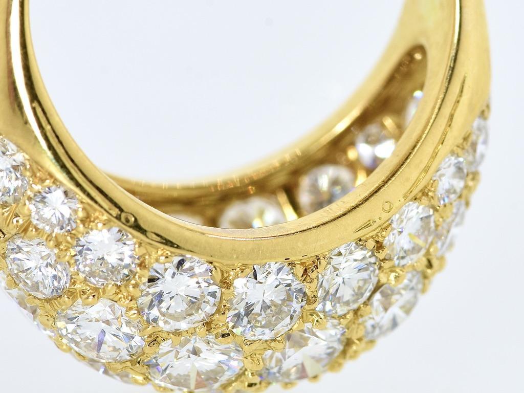 Oscar Heyman & Bros. signiert & nummeriert Feiner weißer Diamant Pave  Ring, ca. 2000 im Angebot 9