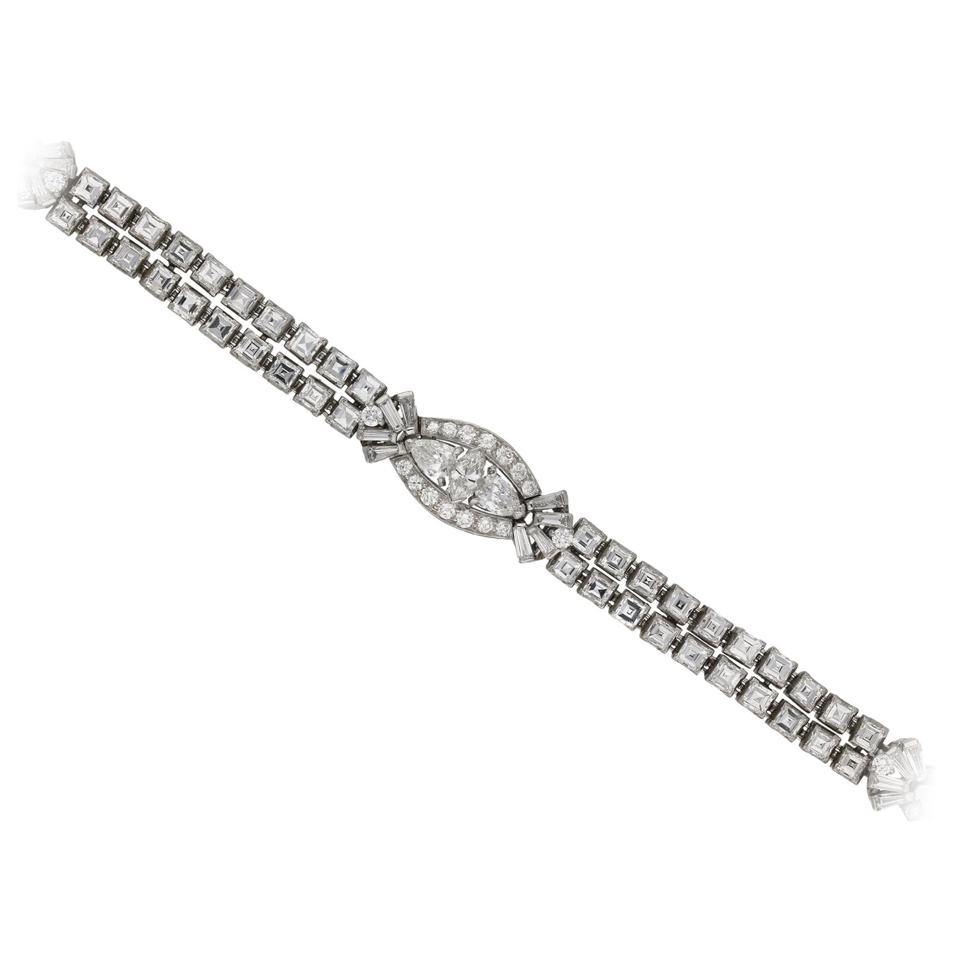 Oscar Heyman Brothers Diamond Bracelet For Sale