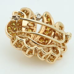 Oscar Heyman Brothers Fancy Yellow Diamond Brooch