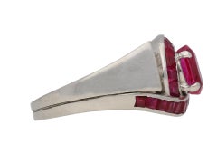 Oscar Heyman Brothers Natural Unenhanced Ruby and Diamond Ring