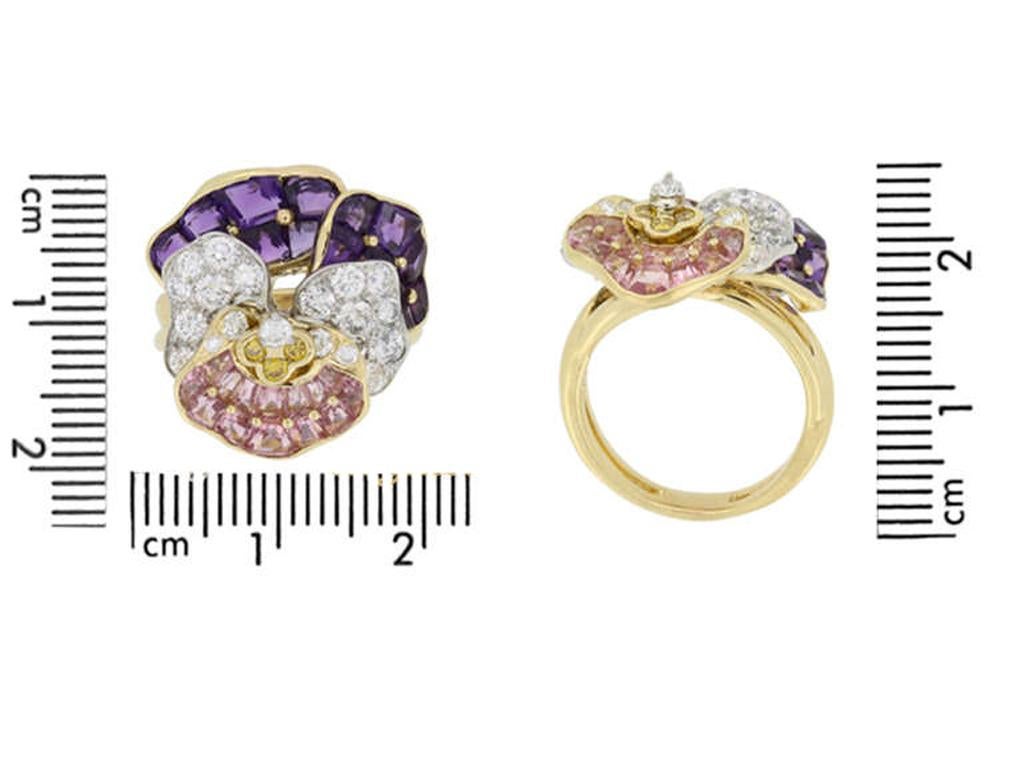 Women's Oscar Heyman Brothers Pansy Ring For Sale