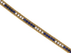 Oscar Heyman Brothers Sapphire and Diamond Bracelet, circa 1960