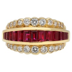 Oscar Heyman Brothers Used ruby and diamond ring, American, circa 1970.