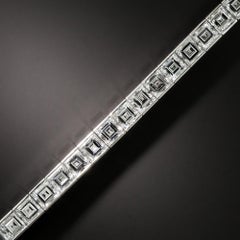 Oscar Heyman Carre-Cut Diamond Line Bracelet