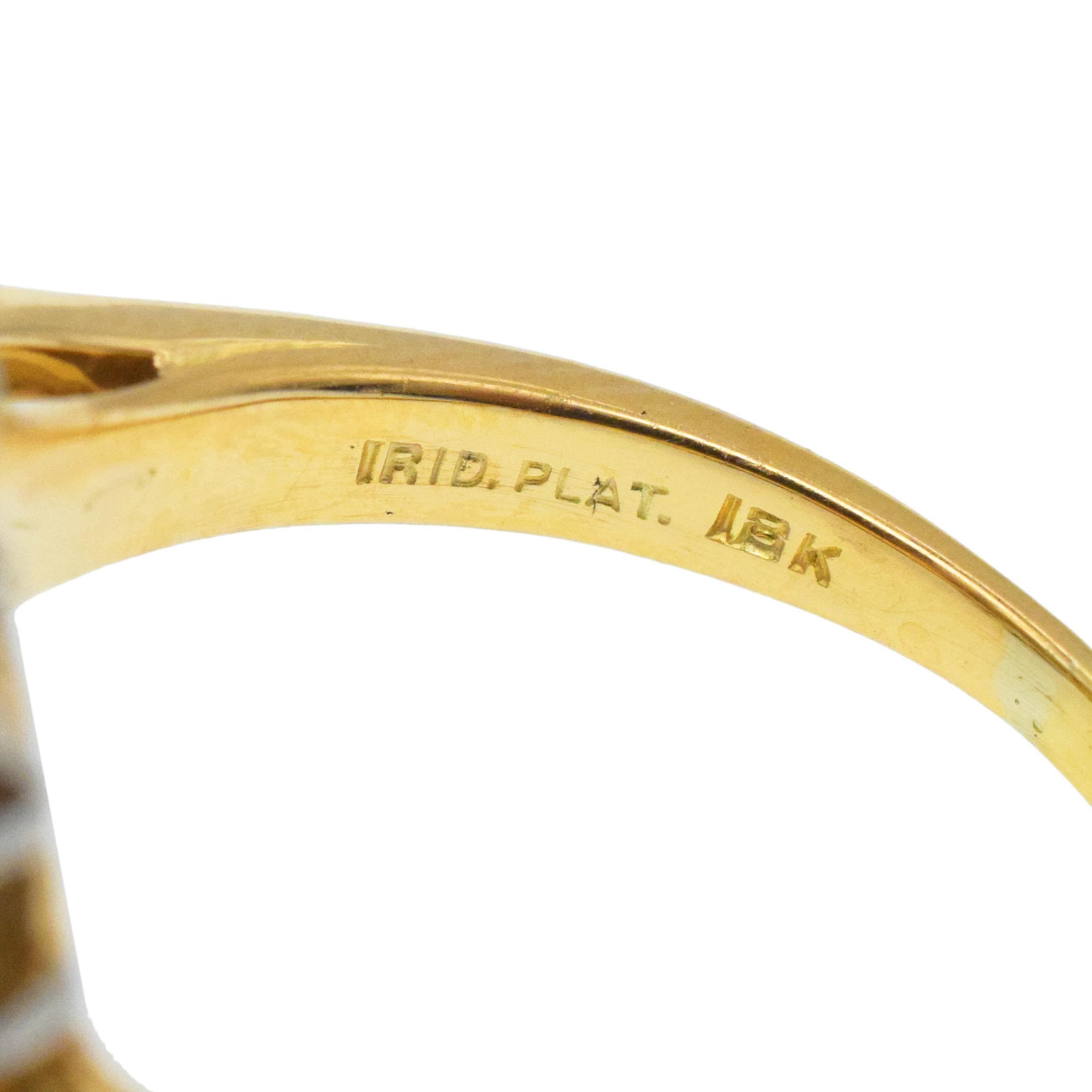 Oscar Heyman Color And White Diamond Cluster Ring im Angebot 1