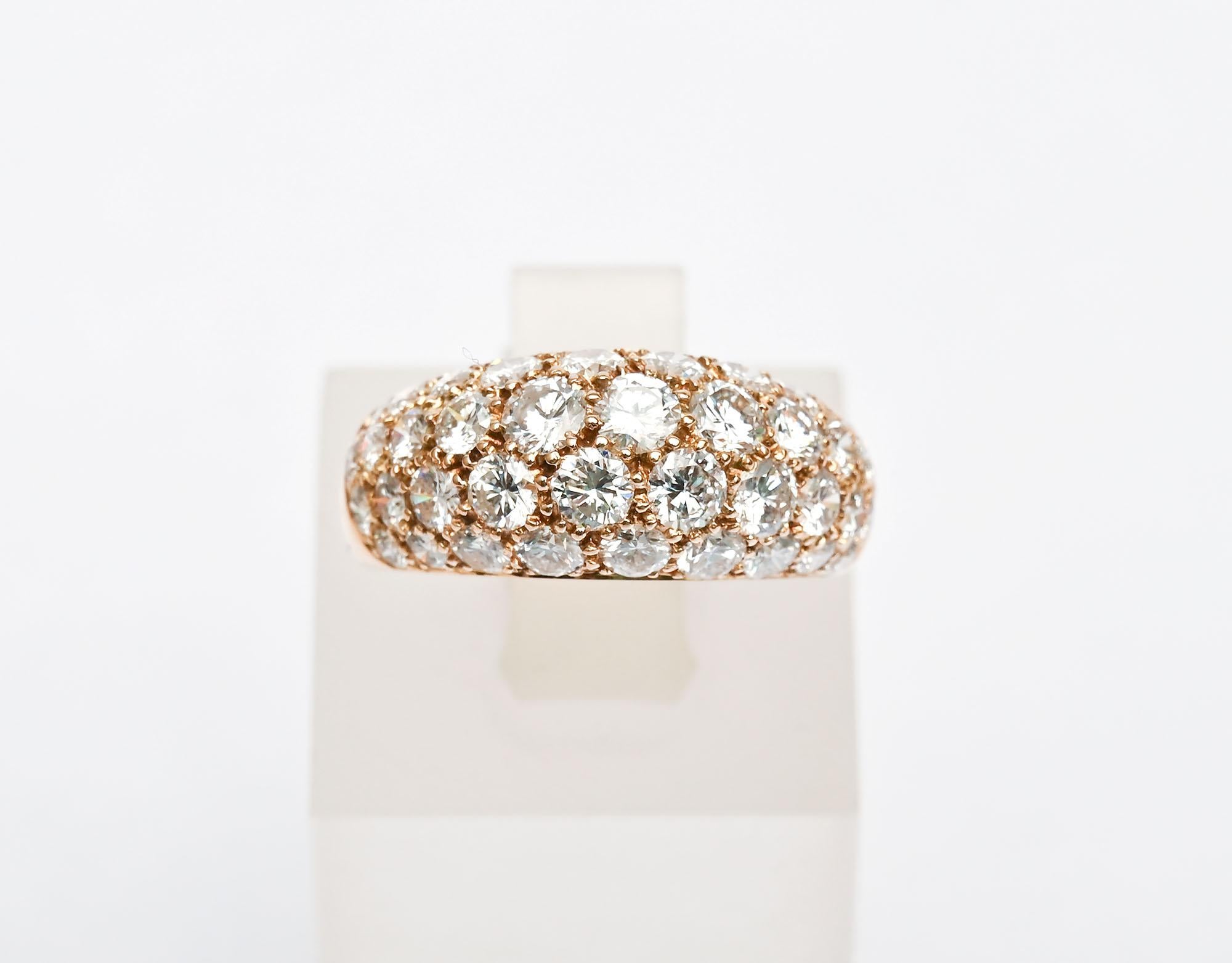 Modern Oscar Heyman Diamond Band Ring For Sale