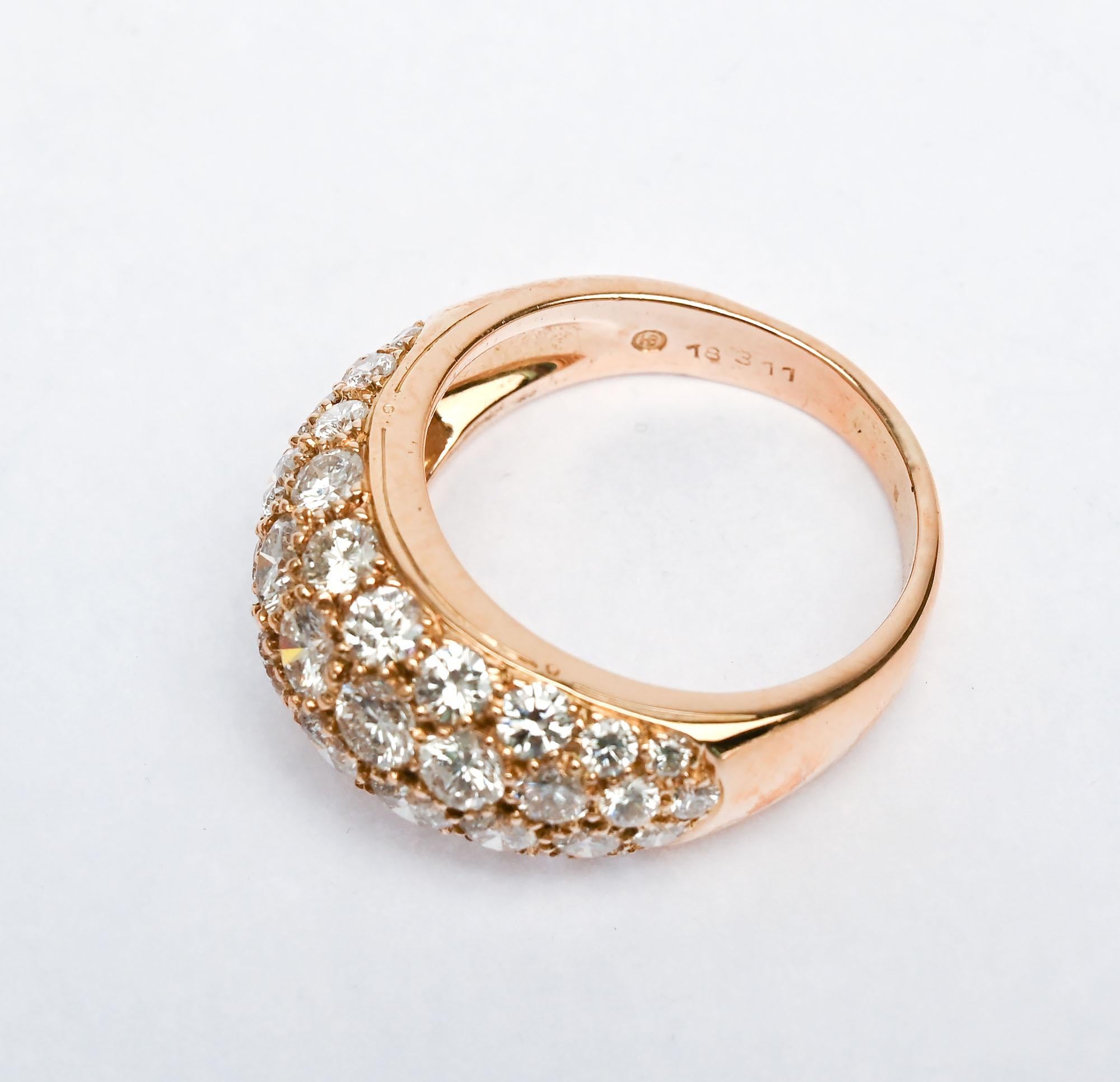 Brilliant Cut Oscar Heyman Diamond Band Ring For Sale