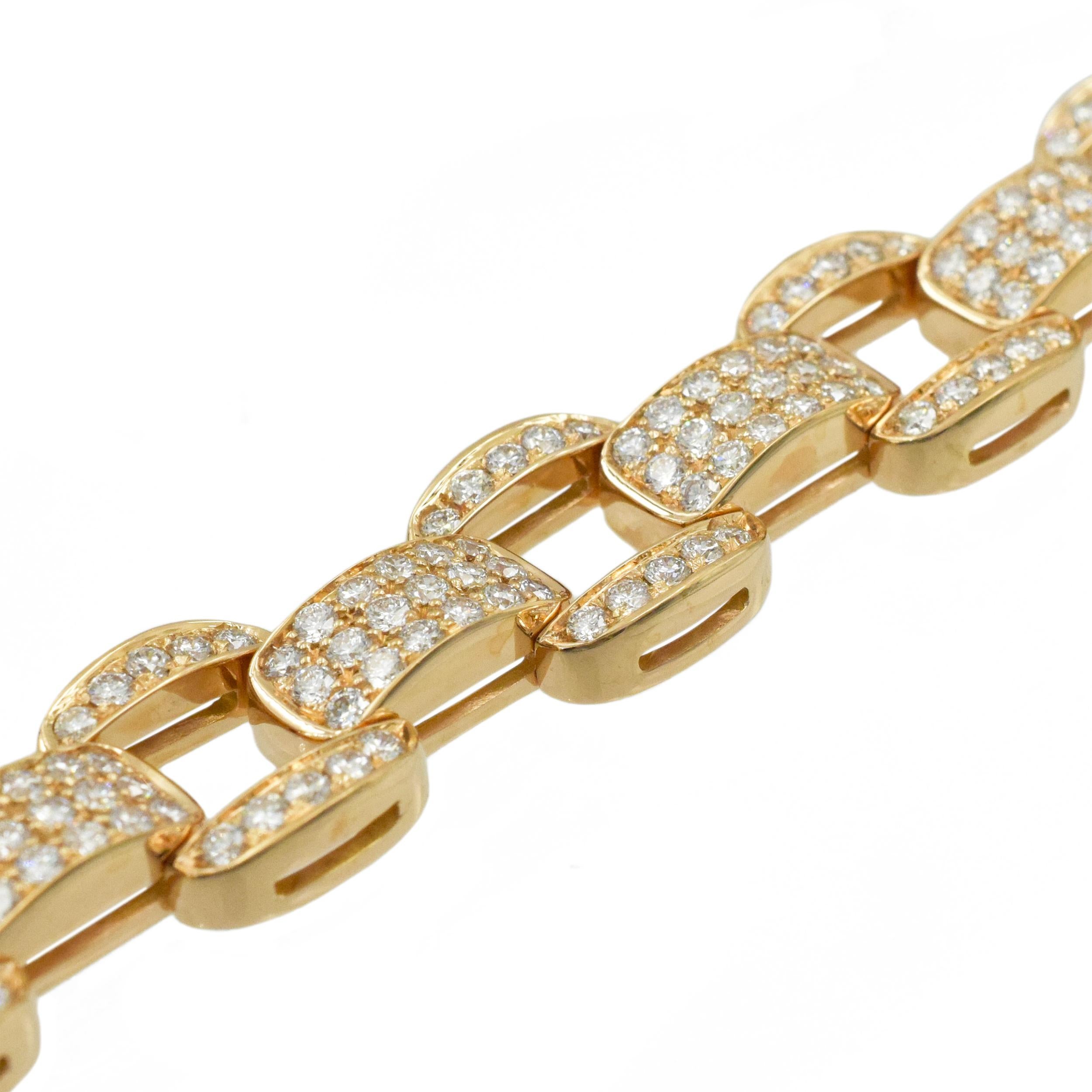 Oscar Heyman Diamond Bracelet in 18k Rose Gold 2