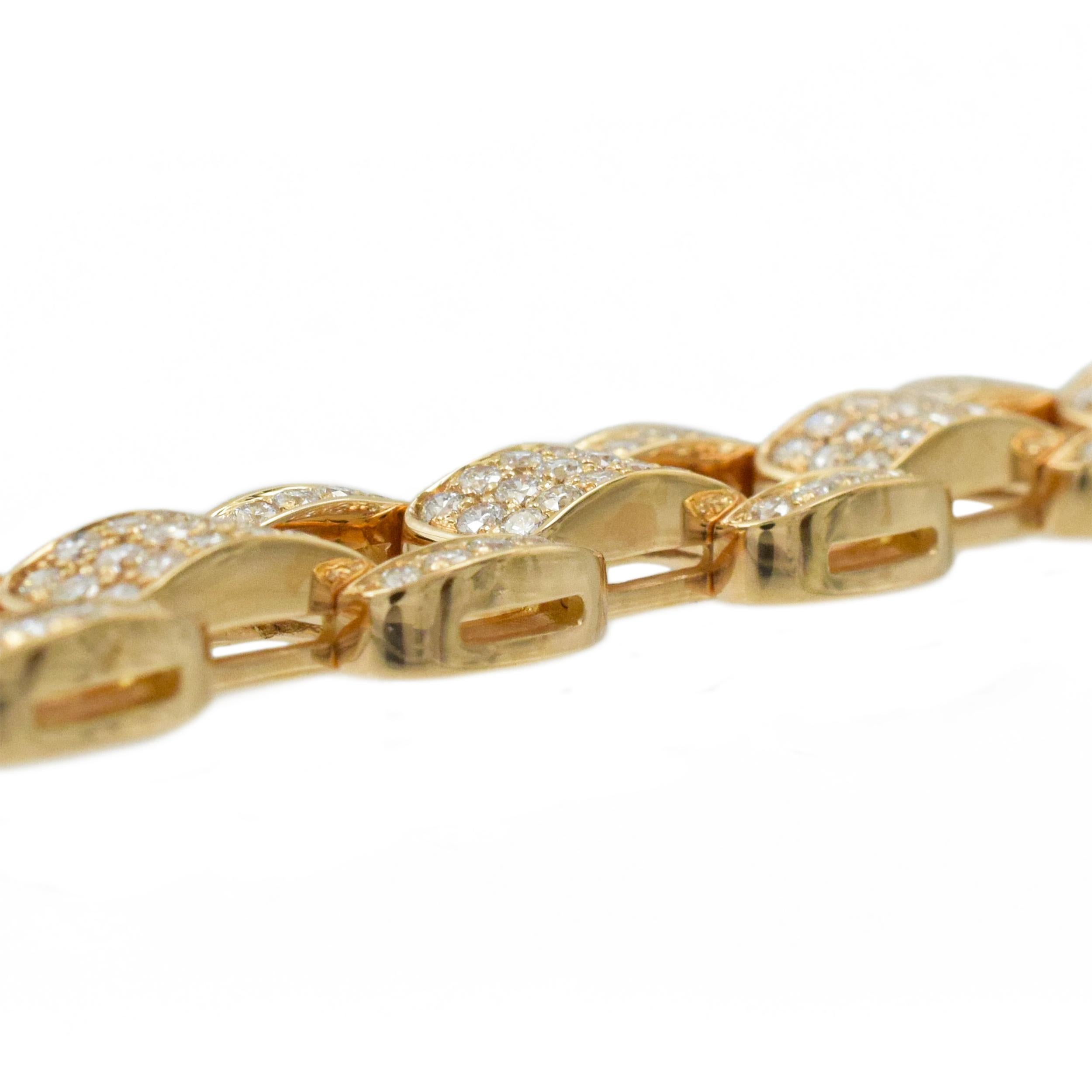 Oscar Heyman Diamond Bracelet in 18k Rose Gold 3