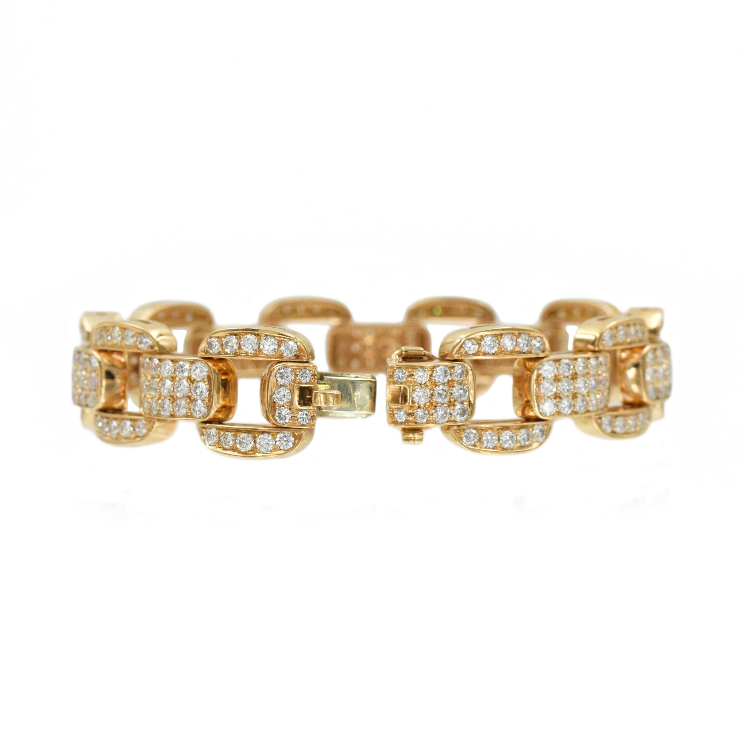 Women's Oscar Heyman Diamond Bracelet in 18k Rose Gold