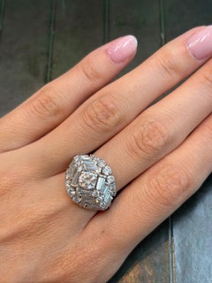 Oscar Heyman Diamond Cluster Ring