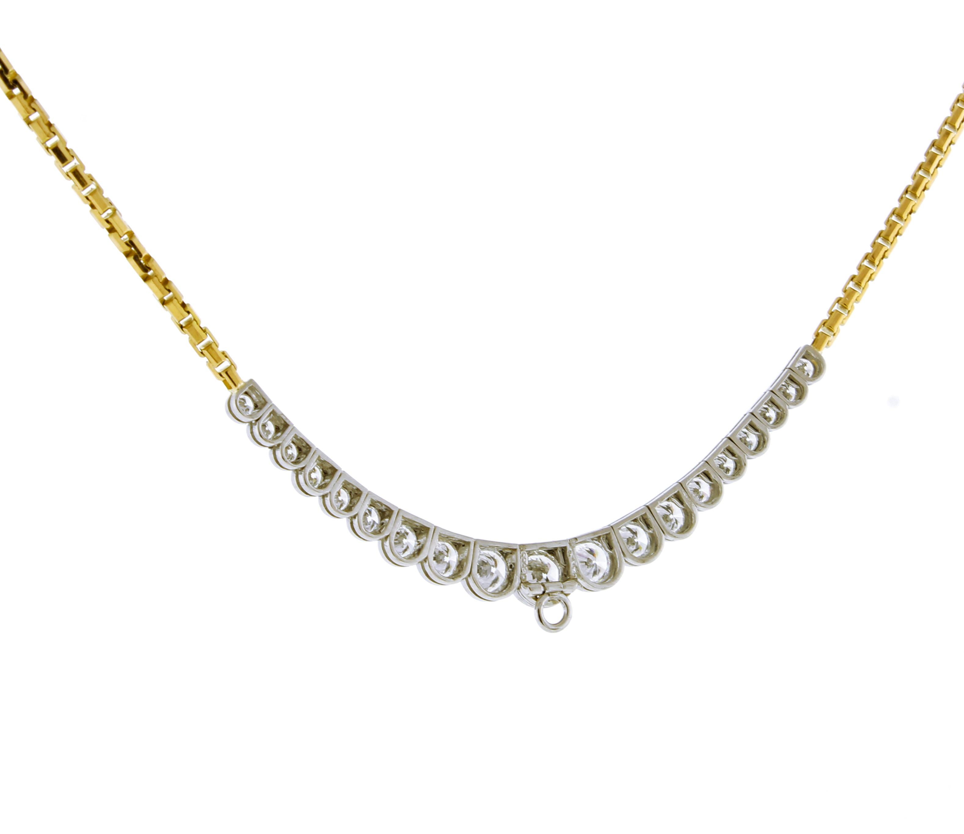 Oscar Heyman Diamond Necklace In Excellent Condition In Bethesda, MD