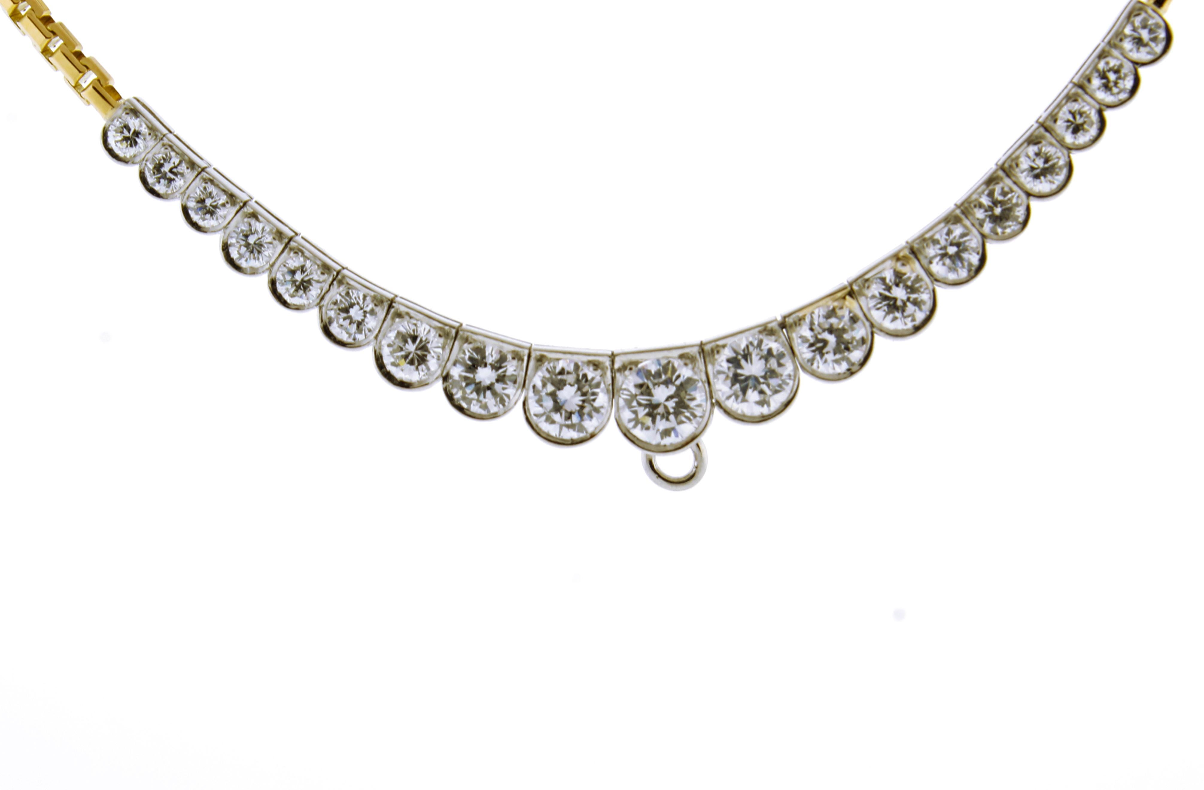 Women's or Men's Oscar Heyman Diamond Necklace