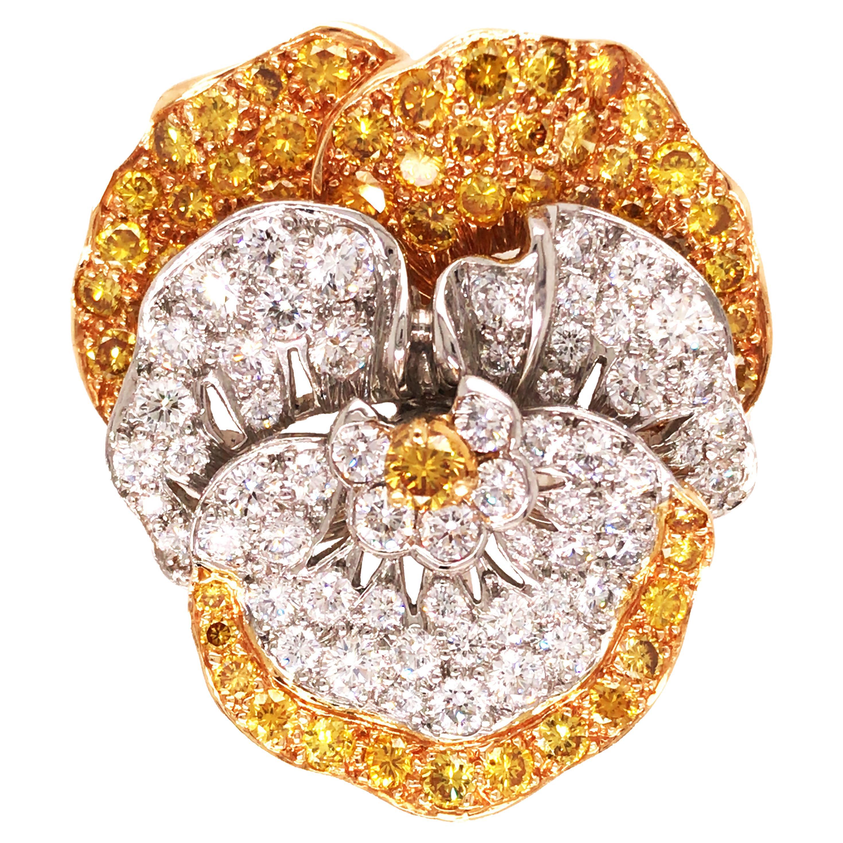 Oscar Heyman, Diamond Pansy Brooch, Certificate