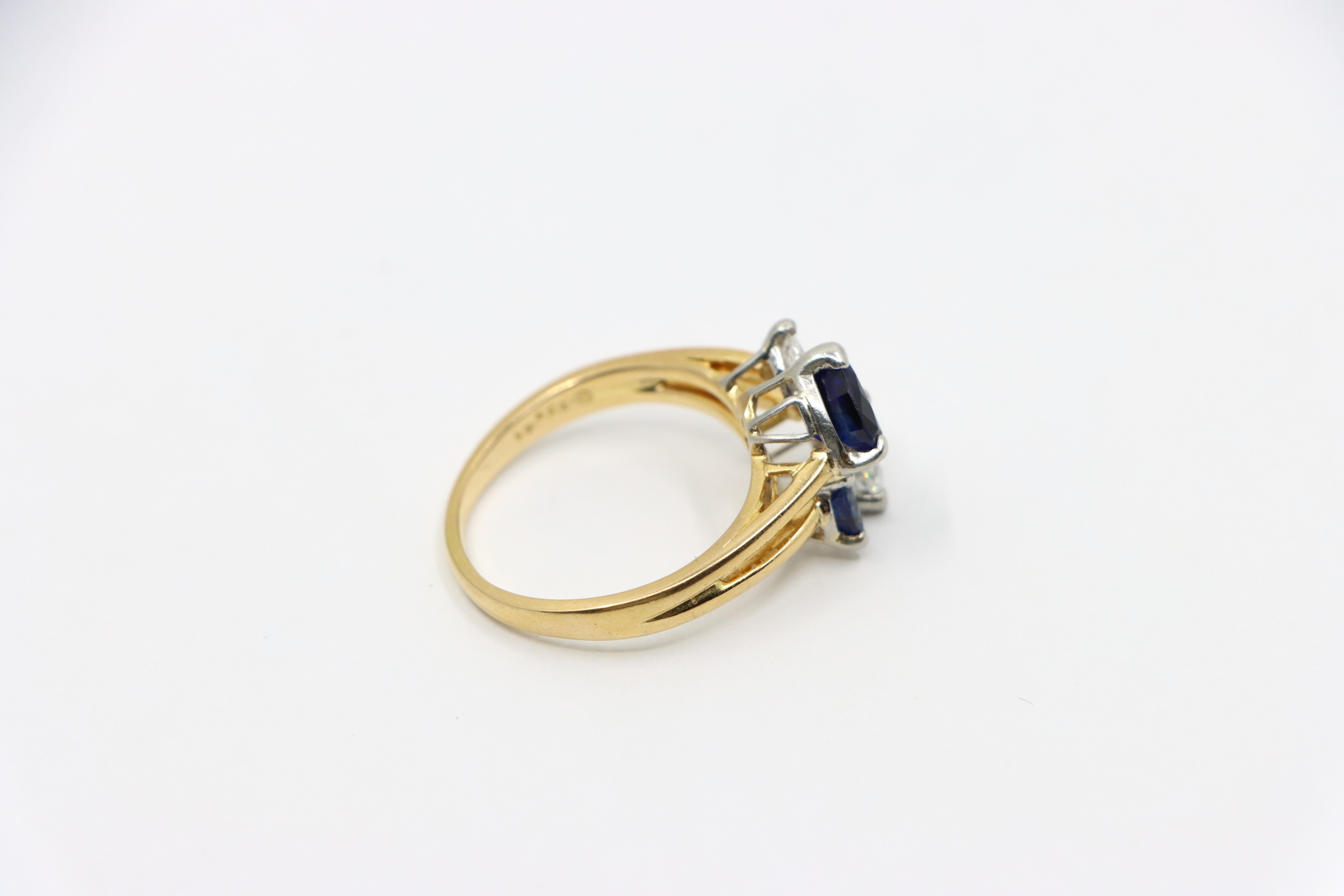 Oscar Heyman Diamonds Sapphire Toi Et Moi Ring For Sale 5
