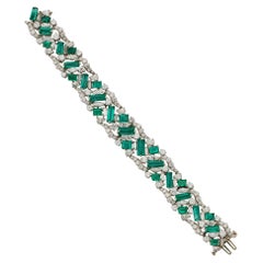 Oscar Heyman Armband mit Smaragd und Diamanten