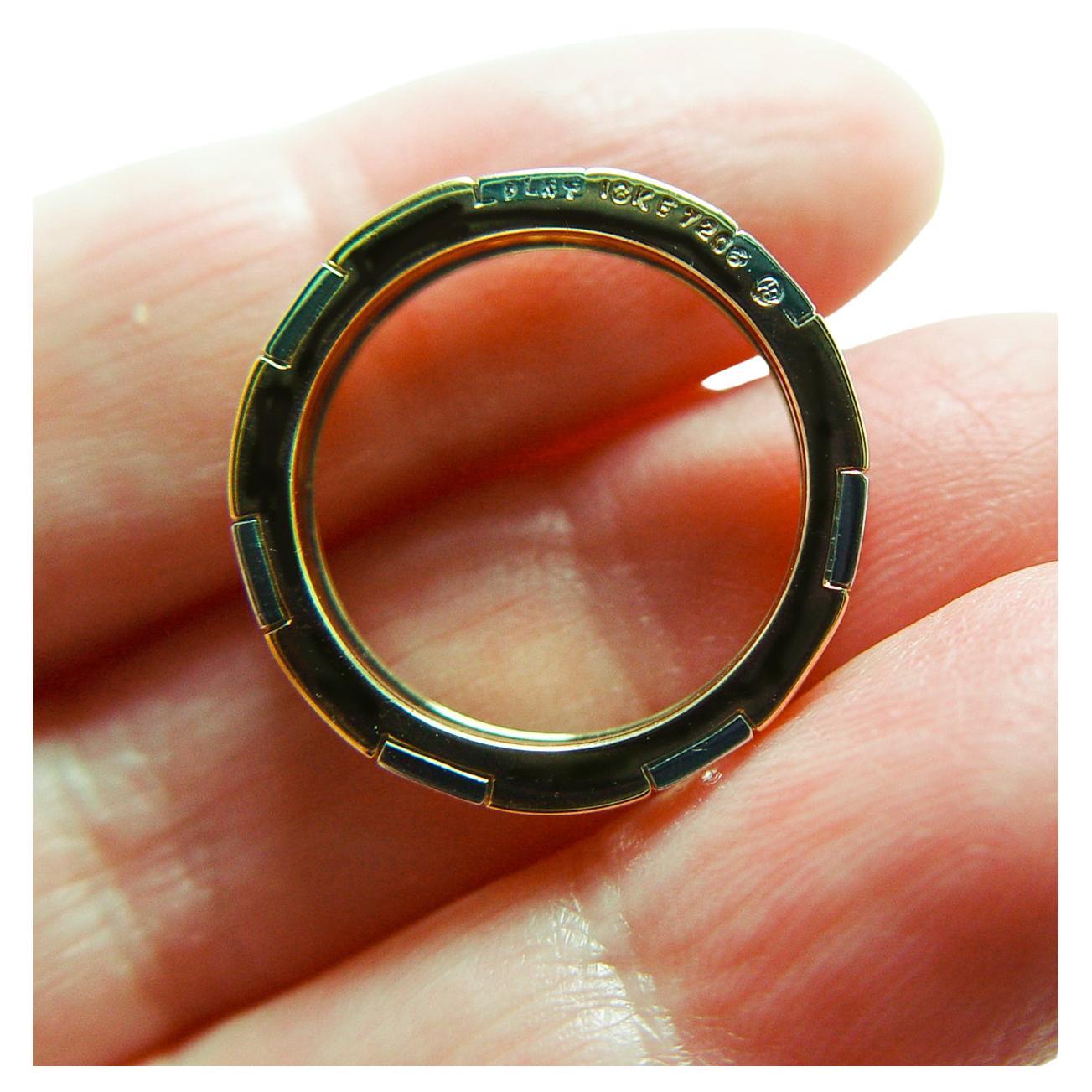 OSCAR HEYMAN Ewiger Diamantring 18K Gold Platin Größe 5.75 im Angebot 1