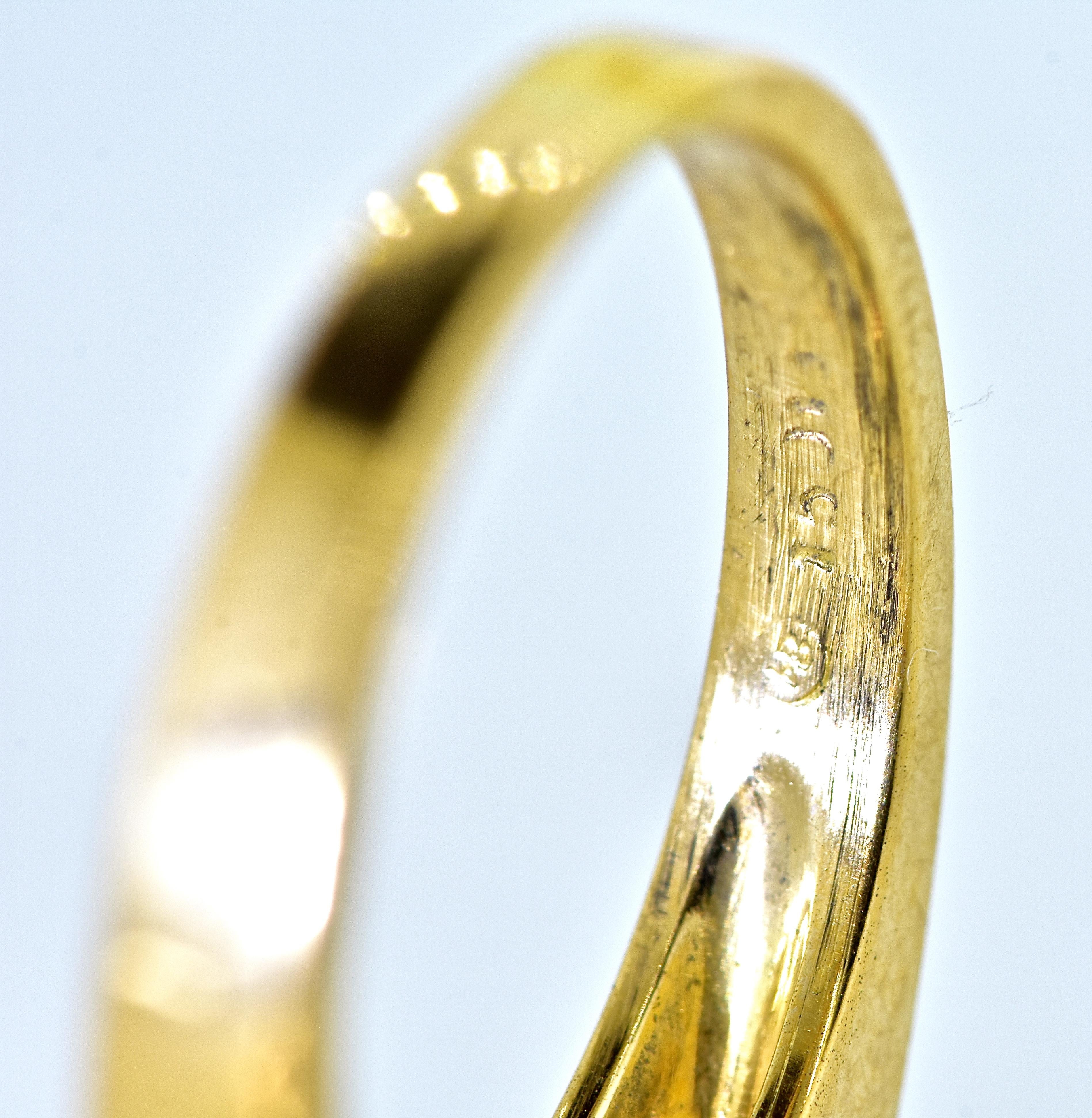 Oscar Heyman Fine Emerald, Sapphire and Ruby 18K Stackable 18K Vintage Band Ring en vente 3