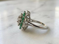 Oscar Heyman GIA Certified 3 Carat Oval Diamond Emeralds Platinum Ring