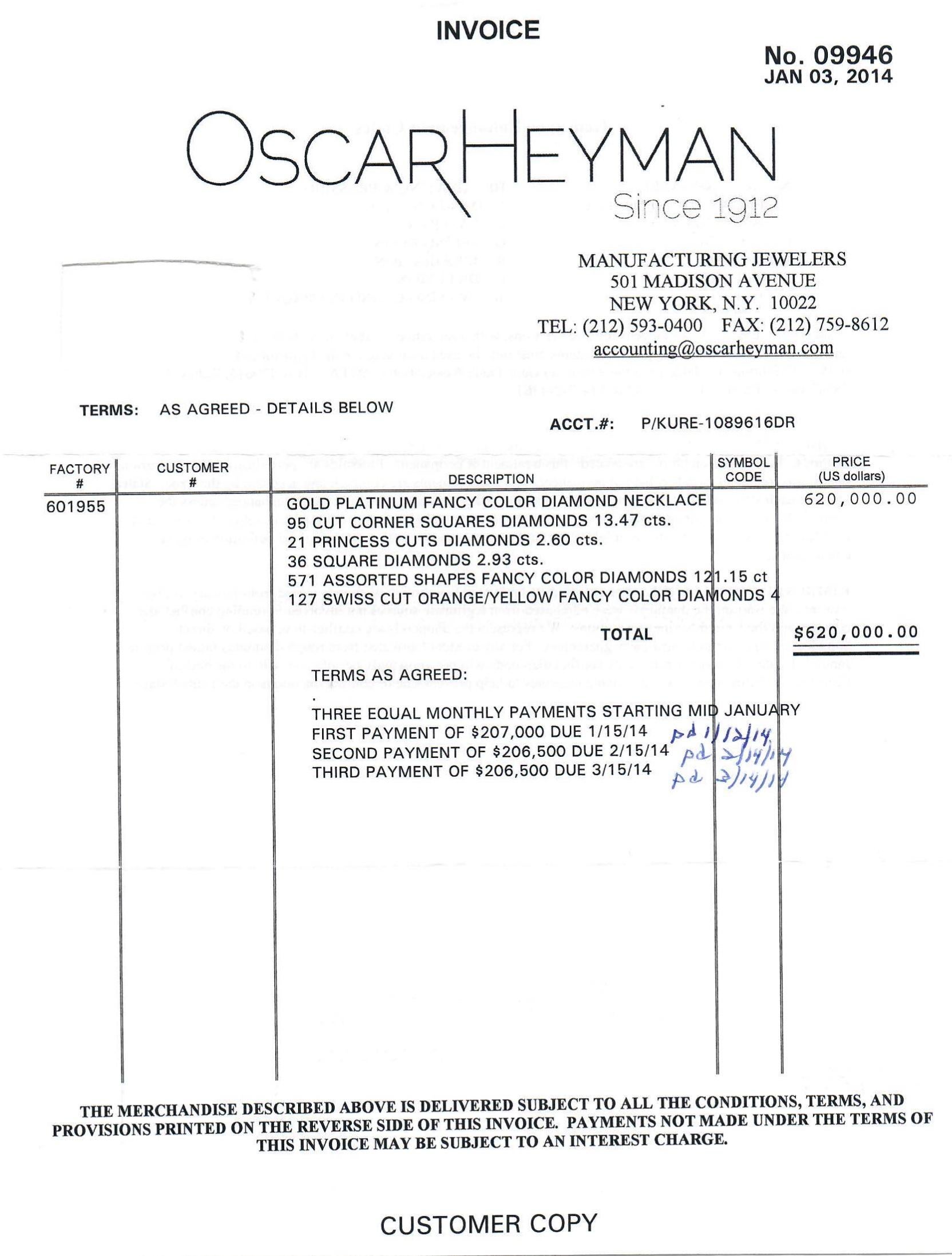 Oscar Heyman Gold Platinum Fancy Color Diamond Necklace   For Sale 5