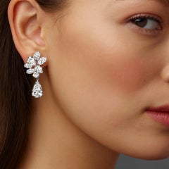 Oscar Heyman Mid-Century Diamond Earrings