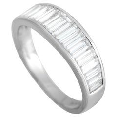 Oscar Heyman Platinum 1.45 Ct Emerald Cut Diamond Ring