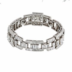 Oscar Heyman 30.63 Carat Platinum Diamond Estate Bracelet