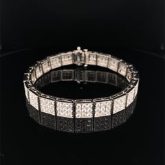 Oscar Heyman, bracelet en platine avec diamants ronds de 8,32 carats