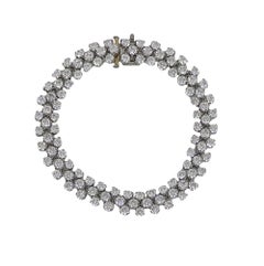 Oscar Heyman Platinum Bracelet with 14.47 Carat G Color VS1 Clarity