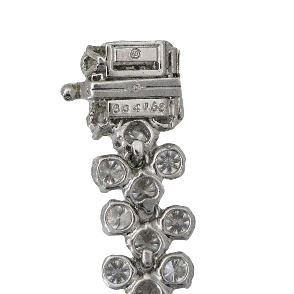 Women's Oscar Heyman Platinum Bracelet with 14.47 Carat G Color VS1 Clarity For Sale