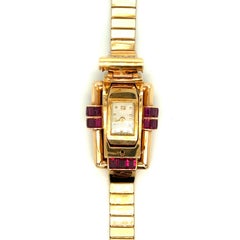 Oscar Heyman Retro Ruby & Diamond Watch
